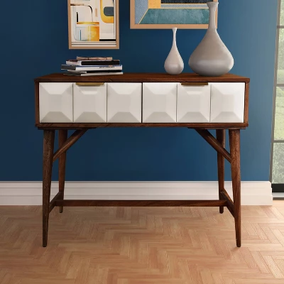 Ginny Console Table Walnut - Steve Silver Co. 1 Ginny Console Table Walnut - Steve Silver Co.
