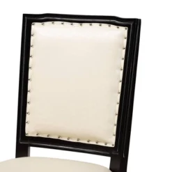 Set Of 2 Louane Faux Leather Upholstered And Wood Dining Chairs Beige/Black - Baxton Studio 11 Set Of 2 Louane Faux Leather Upholstered And Wood Dining Chairs Beige/Black - Baxton Studio -Furniture Sale Store GUEST 0109d985 7bdb 4474 964f 22e9122fbba2