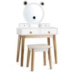 Costway Vanity Dressing Table Set Touch Screen Dimming Mirror -Furniture Sale Store GUEST 01485041 9917 49e7 a484 b6a88cee9ca0