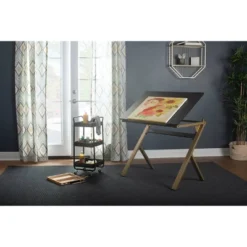 2pc Stellar Drawing Table With 36" Adjustable Top With Stool Set Black/Gold - Studio Designs 29 2pc Stellar Drawing Table With 36" Adjustable Top With Stool Set Black/Gold - Studio Designs -Furniture Sale Store GUEST 01c0899e bfa4 4606 9a33 12cea422e2ae