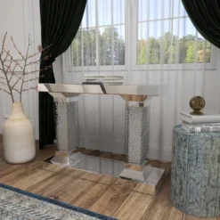 Glam Wood Console Table Clear - Olivia & May -Furniture Sale Store GUEST 022381b6 351c 4ecc bce0 775d674894a7