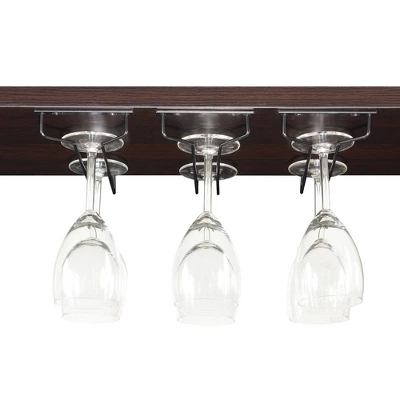 Uptown Wine Bar With Cabinet Faux Black Marble/Espresso - Breighton Home 4 Uptown Wine Bar With Cabinet Faux Black Marble/Espresso - Breighton Home - Image 4