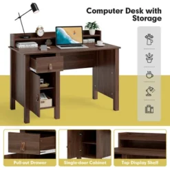 Costway Computer Desk Home Office Writing Workstation W/ Drawer & Hutch 16 Costway Computer Desk Home Office Writing Workstation W/ Drawer & Hutch -Furniture Sale Store GUEST 02e57fc0 6d29 4a5c ac6d 34cc160837b1