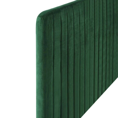 Milenna Channel Tufted Performance Velvet Panel Headboard - Modway 1 Milenna Channel Tufted Performance Velvet Panel Headboard - Modway