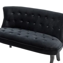 Jane 47" Velvet Button-tufted And Wing Back Loveseat Solid Wood And Cabriole Legs For Living Room And Bedroom | ARTFUL LIVING DESIGN -Furniture Sale Store GUEST 037bed04 edab 428a 8490 5da9d9729a62