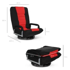 Best Choice Products 360-Degree Swivel Gaming Floor Chair W/ Armrest Handles, Foldable Adjustable Back 24 Best Choice Products 360-Degree Swivel Gaming Floor Chair W/ Armrest Handles, Foldable Adjustable Back -Furniture Sale Store GUEST 03977618 a8b7 481e adde 2cf142a013d0
