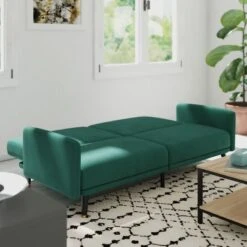 Emma And Oliver Premium Padded Upholstered Split Back Sofa Futon With Vertical Channel Tufting And Wooden Legs 13 Emma And Oliver Premium Padded Upholstered Split Back Sofa Futon With Vertical Channel Tufting And Wooden Legs -Furniture Sale Store GUEST 042b672d d920 40d8 b46b e601b557769c