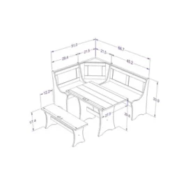 Parkside Antique Nook Dining Set - Linon 21 Parkside Antique Nook Dining Set - Linon -Furniture Sale Store GUEST 04afb62b af3a 44a1 8212 a78395ab98f1