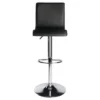 Spectrum High Back L Shaped Air Lift Adjustable Height Barstool Black/Metal - Winsome