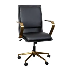Emma And Oliver Modern Upholstered Mid-Back Home Office Chair With Arms And 5 Star Base 31 Emma And Oliver Modern Upholstered Mid-Back Home Office Chair With Arms And 5 Star Base -Furniture Sale Store GUEST 04b80483 a935 4b9c 90c0 1b927b181761