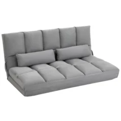 HOMCOM Convertible Floor Sofa Chair, Folding Couch Bed, Guest Chaise Lounge With 2 Pillows, Adjustable Backrest And Headrest 10 HOMCOM Convertible Floor Sofa Chair, Folding Couch Bed, Guest Chaise Lounge With 2 Pillows, Adjustable Backrest And Headrest -Furniture Sale Store GUEST 0519e0c6 fa63 484b ae3e bab95ae86982