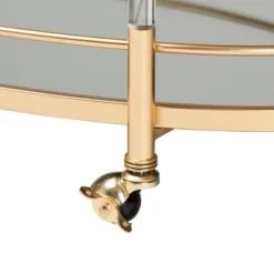 Nakano Metal And Glass 2 Tier Wine Cart Gold/Mirror - Baxton Studio 10 Nakano Metal And Glass 2 Tier Wine Cart Gold/Mirror - Baxton Studio -Furniture Sale Store GUEST 051ab4d4 cb23 48c1 90f1 fbeca90e0bd7