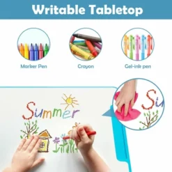 Costway Height Adjustable Kids Study Table And Chair Set W/Bookstand & Light Pink/Light Blue 18 Costway Height Adjustable Kids Study Table And Chair Set W/Bookstand & Light Pink/Light Blue -Furniture Sale Store GUEST 066e63e3 5a3a 4b3a 9faa fb8b208b2a65