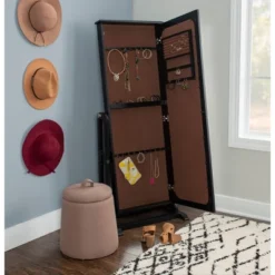 Lola Cheval Mirror/Jewelry Wardrobe Black - Powell Company -Furniture Sale Store GUEST 06b2f035 718e 411f 85ea 89afc2452002