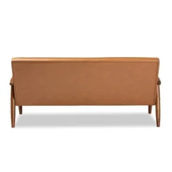 Sorrento Mid-Century Faux Leather Upholstered Wood Sofa Walnut/Brown - Baxton Studio 9 Sorrento Mid-Century Faux Leather Upholstered Wood Sofa Walnut/Brown - Baxton Studio -Furniture Sale Store GUEST 06df0fe4 cd84 430b b71a a2531ea3aa61