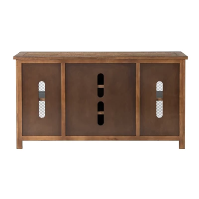 Chesapeake Solid Wood TV Stand Natural Brown Finish - Martin Svensson Home 6 Chesapeake Solid Wood TV Stand Natural Brown Finish - Martin Svensson Home - Image 6