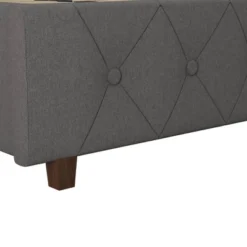 King Mercer Linen Upholstered Bed Light Gray - CosmoLiving By Cosmopolitan -Furniture Sale Store GUEST 07f67e7f c236 47a8 a669 f842c6980a5f