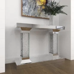 Glam Wood Console Table Clear - Olivia & May -Furniture Sale Store GUEST 0870381e 7a72 4114 8bd6 83dc307e9162