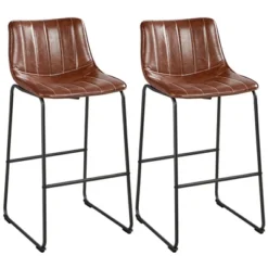 Yaheetech Set Of 2 Armless High Dining Stool Chairs Bar Stool With Metal Legs -Furniture Sale Store GUEST 08bd4dab 2f67 468f b884 1a9c9cd22c2c
