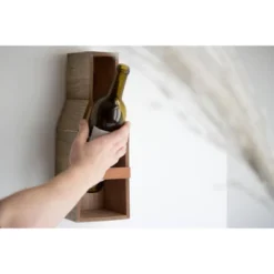 Single Bottle Rustic White Wood Wall Mount Wine Rack - Foreside Home & Garden -Furniture Sale Store GUEST 090693d7 3861 4f4f b7e8 ef6a9e681ee9