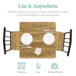 Best Choice Products 3-Piece Indoor Metal Wood Square Dining Table, Furniture Set W/ 2 Chairs 10 Best Choice Products 3-Piece Indoor Metal Wood Square Dining Table, Furniture Set W/ 2 Chairs -Furniture Sale Store GUEST 095cb50c 4185 413f 8aa1 074188cf4ad1