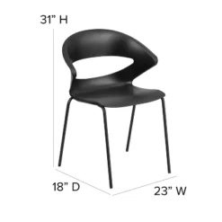 Flash Furniture HERCULES Series 440 Lb. Capacity Black Stack Chair -Furniture Sale Store GUEST 09b65d0b 1975 4582 b54c 9d6fa7423797