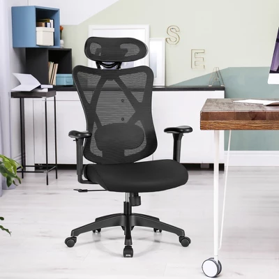 Costway Ergonomic High Back Mesh Office Chair W/ Adjustable Lumbar Support 1 Costway Ergonomic High Back Mesh Office Chair W/ Adjustable Lumbar Support