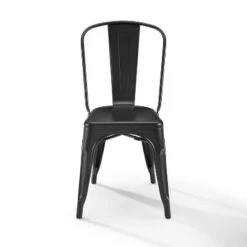 Set Of 2 17" Amelia Metal Chair Matte Black - Crosley -Furniture Sale Store GUEST 09c1ad4f 9ed7 49ac a54d a93fa99ee9ff