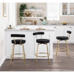 Set Of 2 Rhonda Glam Counter Height Barstools - LumiSource -Furniture Sale Store GUEST 0a03ed98 aaf6 4d4d 860d 83e2bee9615d
