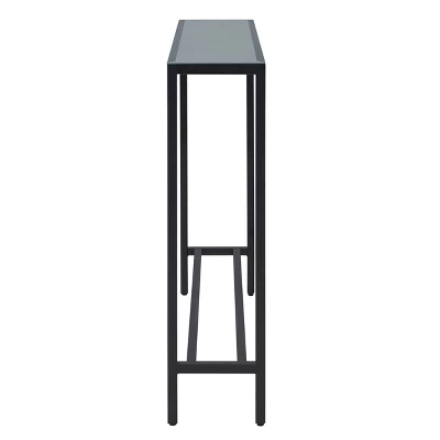 Dillard Narrow Long Console Table Black - Aiden Lane 6 Dillard Narrow Long Console Table Black - Aiden Lane - Image 6