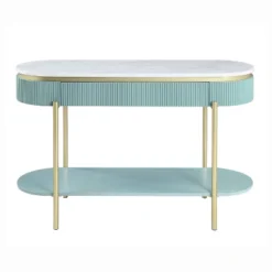 Cartehena Faux Marble Sofa Table With Drawer - HOMES: Inside + Out -Furniture Sale Store GUEST 0aa0cd3a 004f 486a 91c1 865e564ef54b