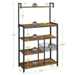 Yaheetech Utility Kitchen Storage Rack With 4 Shelves 8 Yaheetech Utility Kitchen Storage Rack With 4 Shelves -Furniture Sale Store GUEST 0b3cfdc0 467a 44ea 93e3 99e5e53ac7c6