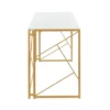 Folia Writing Desk Gold/White - LumiSource