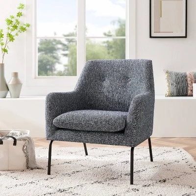 Glenn Mid-Century Modern Accent Chair Blue/White - Project 62™ 1 Glenn Mid-Century Modern Accent Chair Blue/White - Project 62™
