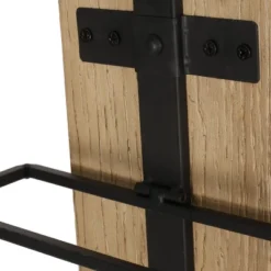 Toston Modern Industrial 8 Bottle Wall Mounted Wine Rack Natural/Black - Christopher Knight Home -Furniture Sale Store GUEST 0bc3b048 7afb 4e03 b16e 31a5bde2f596