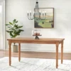 59" Toscana Wide Rectangular Dining Table With Drawers Driftwood - Lifestorey