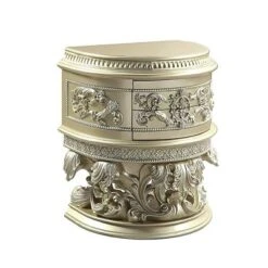 31" Vatican Nightstand Champagne Silver Finish - Acme Furniture -Furniture Sale Store GUEST 0caa2194 85f3 4d56 b4bc b9828d0c3d78