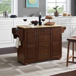 Eleanor Kitchen Island With Wood Top Natural - Crosley -Furniture Sale Store GUEST 0cca7f61 713c 4732 9220 6ea48f6b1185
