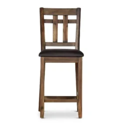 24" Set Of 2 Saranac Counter Height Barstools Mocha - Steve Silver