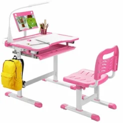 Costway Height Adjustable Kids Study Table And Chair Set W/Bookstand & Light Pink/Light Blue 21 Costway Height Adjustable Kids Study Table And Chair Set W/Bookstand & Light Pink/Light Blue -Furniture Sale Store GUEST 0dfd01e3 2ccd 4d1a 9b15 86da777734ed