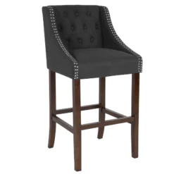 Merrick Lane Upholstered Barstool 30" High Transitional Tufted Barstool With Accent Nail Trim 33 Merrick Lane Upholstered Barstool 30" High Transitional Tufted Barstool With Accent Nail Trim -Furniture Sale Store GUEST 0e759066 271b 4f36 9a3f dae4b48b5a53