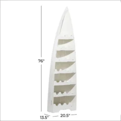 Coastal Wood Standing Wine Rack White - Olivia & May -Furniture Sale Store GUEST 0ea5d636 9f7f 4ebc a0f8 eb7a87ce987a
