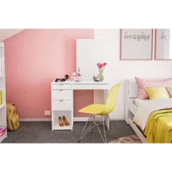 Joplin Vanity With Mirror White - Polifurniture -Furniture Sale Store GUEST 0edd86af 8705 4752 80d7 4a903f70db93