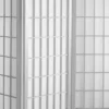 5 Ft. Tall Window Pane Shoji Screen - White (4 Panels)