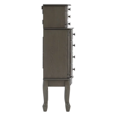 Sedalia Jewelry Armoire Gray - Powell Company 4 Sedalia Jewelry Armoire Gray - Powell Company - Image 4