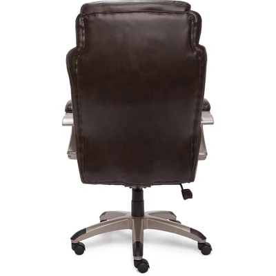 AIR Health & Wellness Big & Tall Executive Chair Brown Leather - Serta 7 AIR Health & Wellness Big & Tall Executive Chair Brown Leather - Serta - Image 7