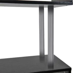 HomCom Modern S-Shaped 5 Tier Room Dividing Bookcase Wooden Storage Display Stand Shelf - Black -Furniture Sale Store GUEST 10da5c17 587f 4fb0 99f8 9f3c83e53f6d