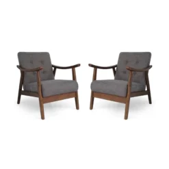 Set Of 2 Chabani Mid-Century Modern Accent Chair - Christopher Knight Home -Furniture Sale Store GUEST 10eda0cf 49b1 4301 80d8 70c0f98e5c5e