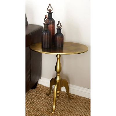 Modern Tripod Accent Table Gold - Olivia & May 1 Modern Tripod Accent Table Gold - Olivia & May