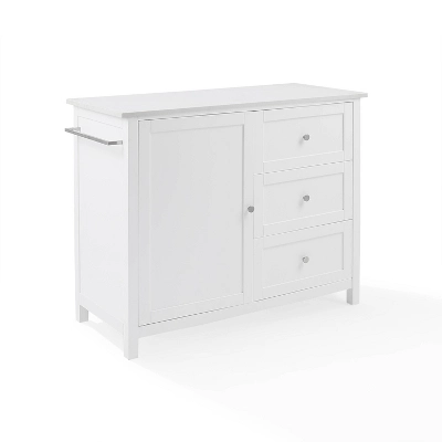 Soren Stone Top Kitchen Island/Cart White - Crosley 7 Soren Stone Top Kitchen Island/Cart White - Crosley - Image 7